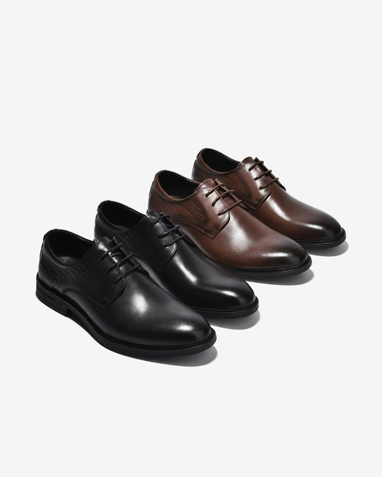 Giày Tây Nam Zuciani Da Mềm Họa Tiết Vân Nổi-GRD70Nâu Color1