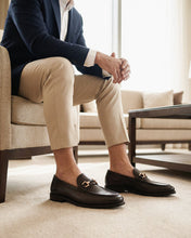 Giày Tây Loafer Zuciani Phối Khóa Mạ Vàng-GRW19Nâu Color1