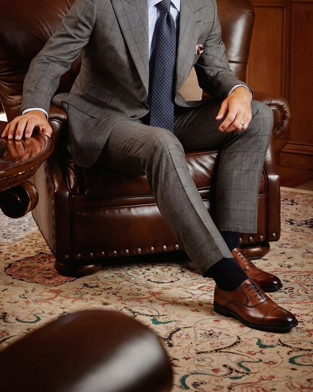 Giày Tây Nam Zuciani Cổ Điển-GRW23Nâu Color1