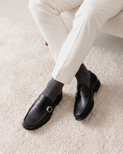 Giày Tây Nam Zuciani Khóa Kim Loại-GSD11Đen Color1