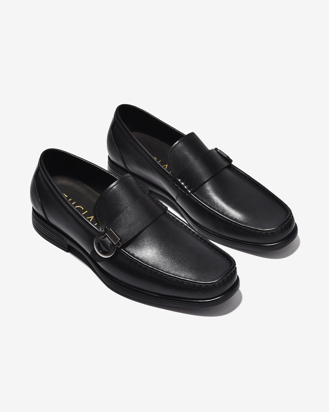 Giày Lười Nam Zuciani Khóa Kim Loại-GSD11Đen Color1