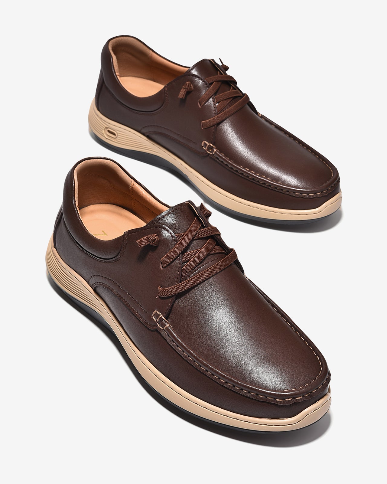 Giày Tây Nam Zuciani Đế Phối Màu-GSD12Nâu Color1