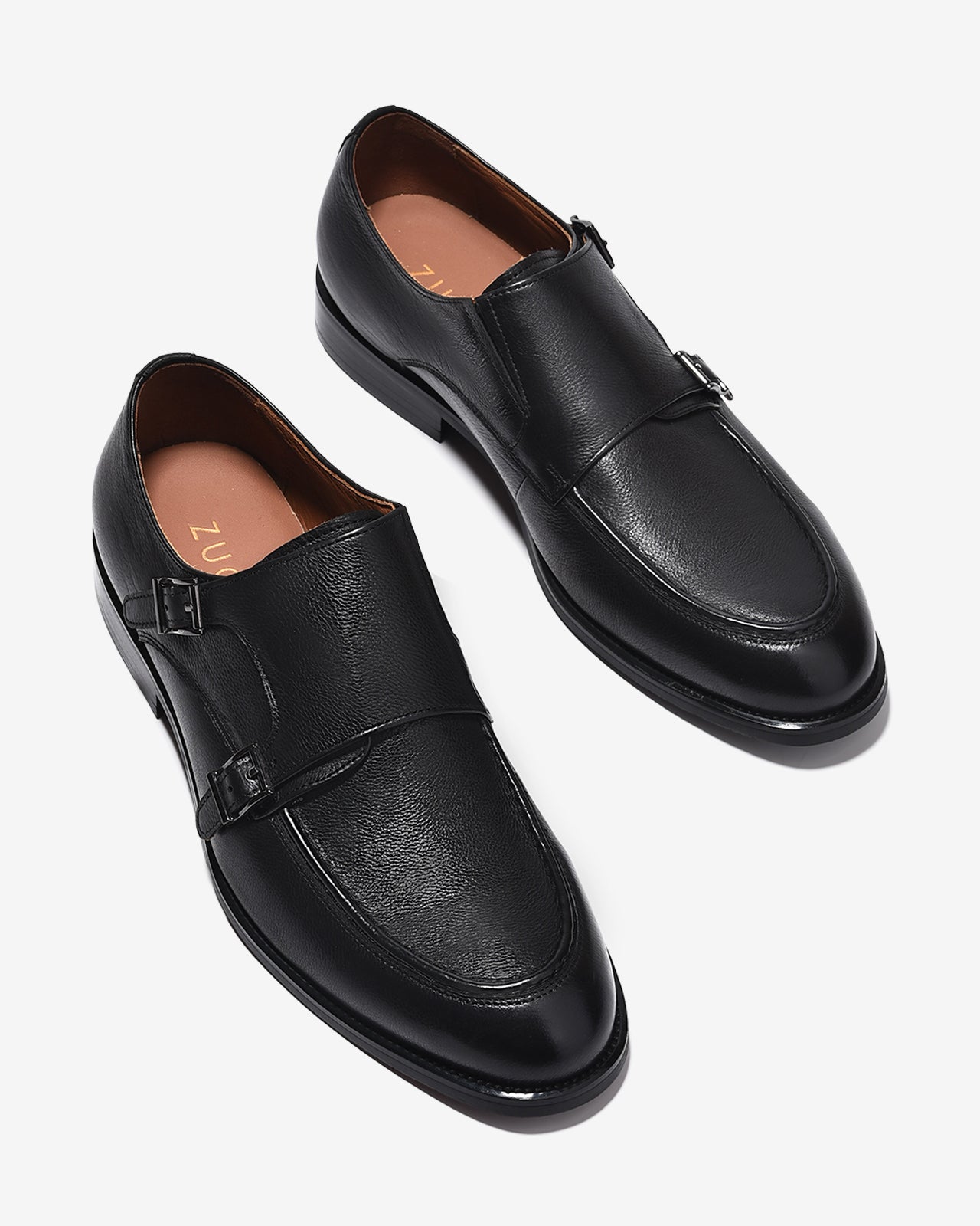 Giày Tây Nam Zuciani Monk Strap-GVR01Đen Color1