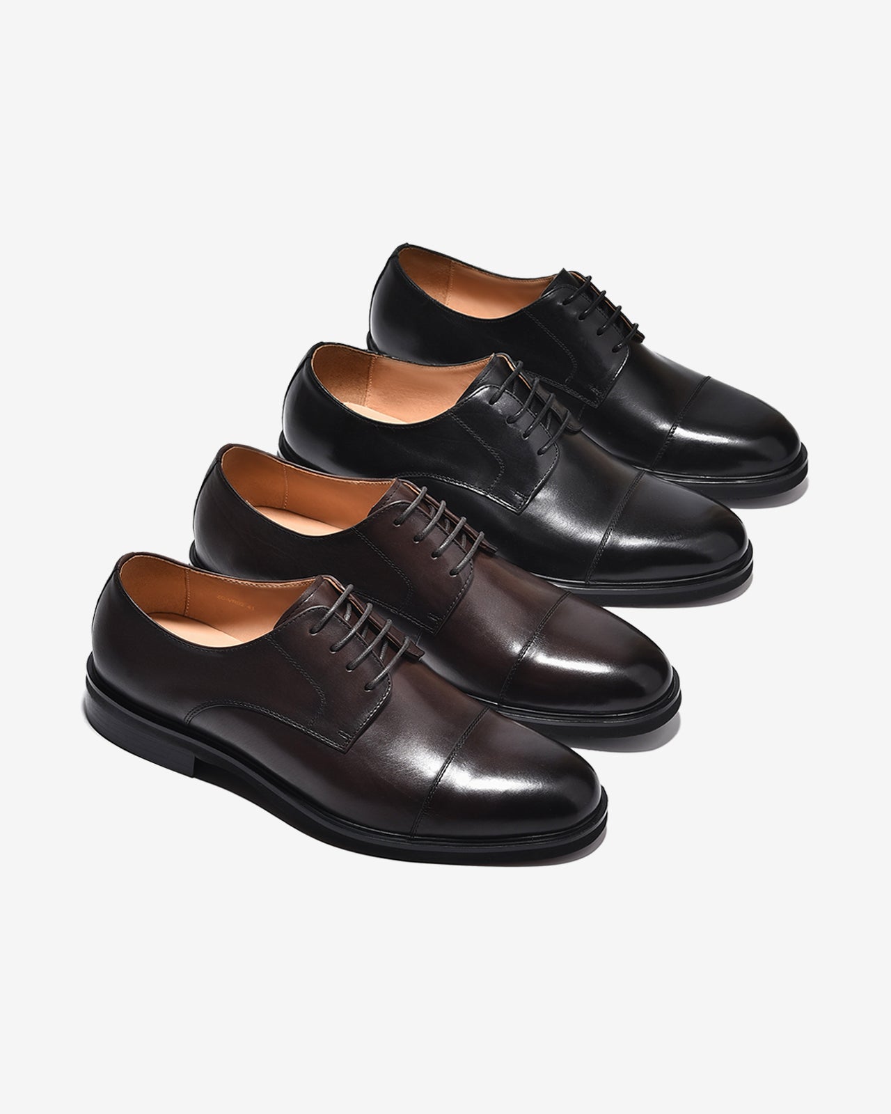 Giày Tây Nam Zuciani Derby Cap-Toe-GVR02Đen Color1