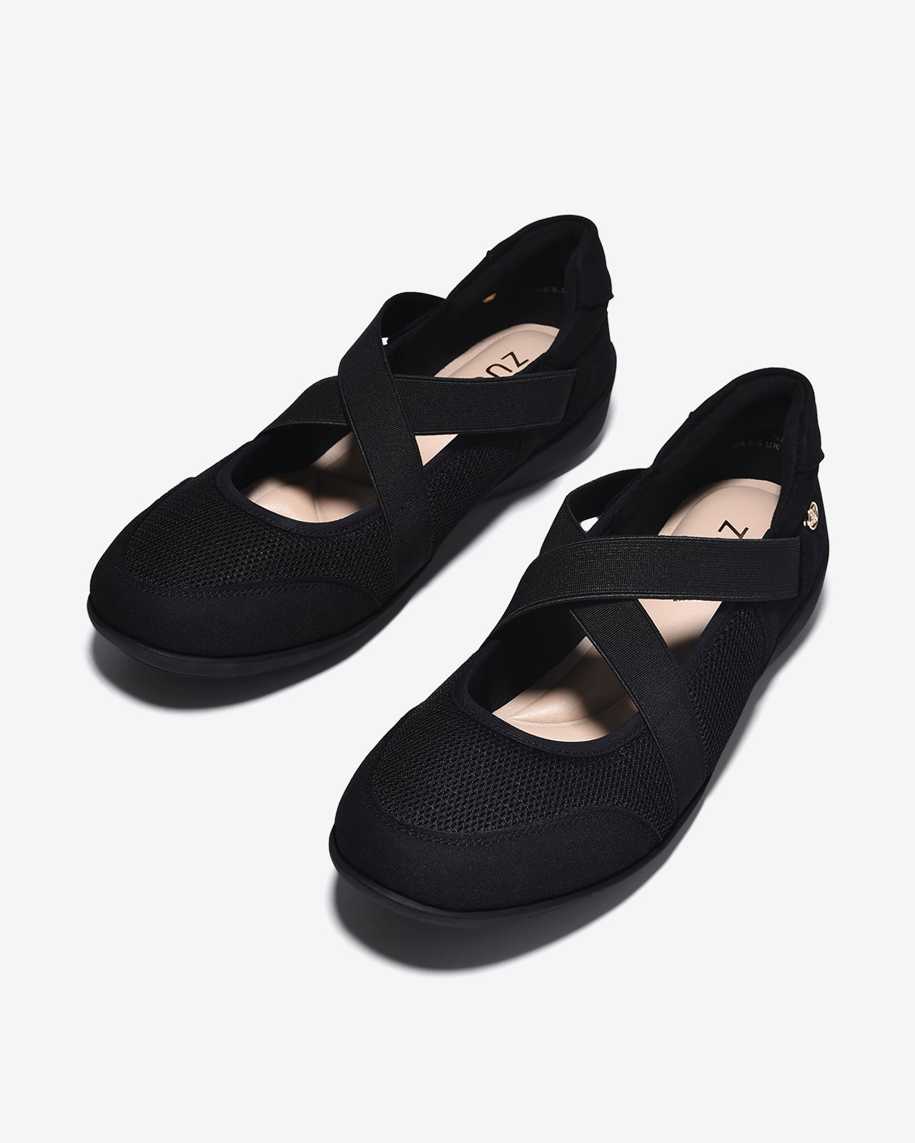 Giày Thể Thao Nữ Zucia Quai Chéo Lót Êm-GRXC8Đen Color1