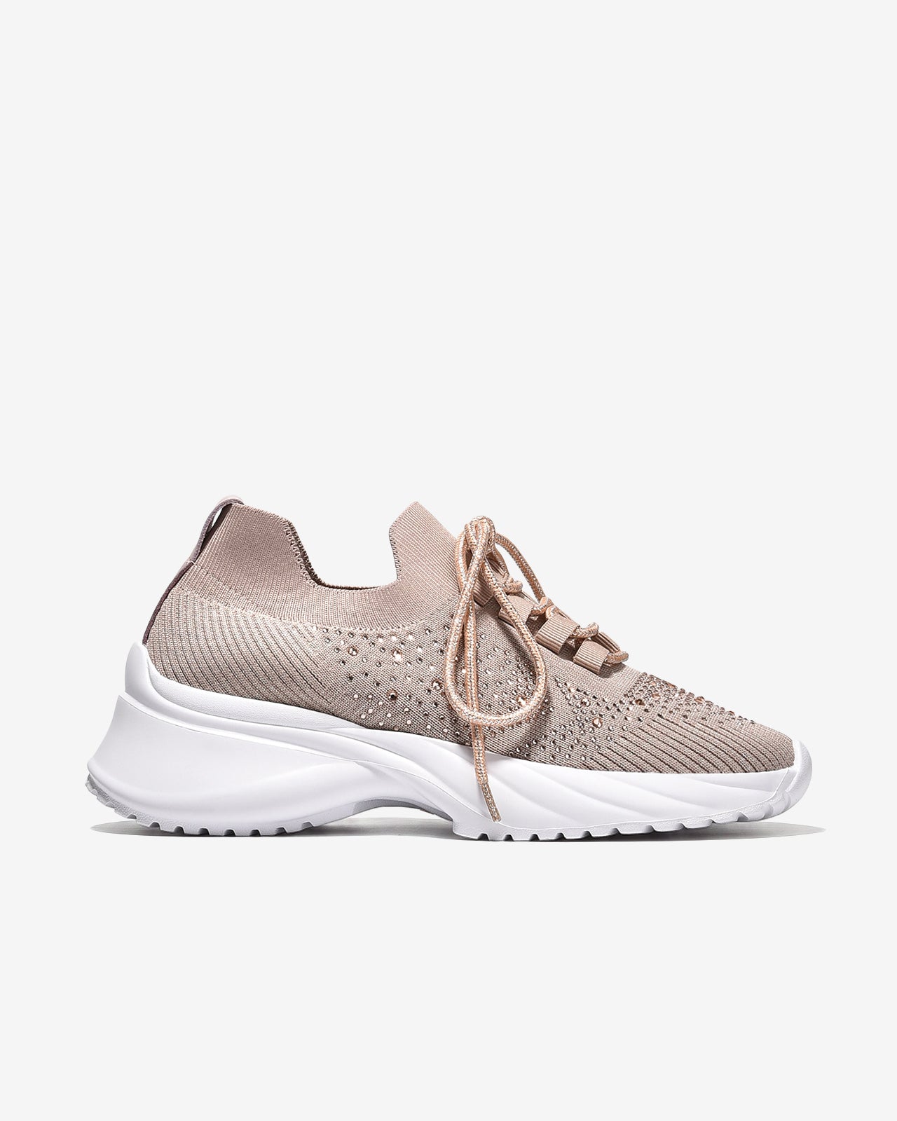 Giày Thể Thao Đính Đá Zuciani Đế Cao 6cm-GSD08Hồng Color1First emnhubong