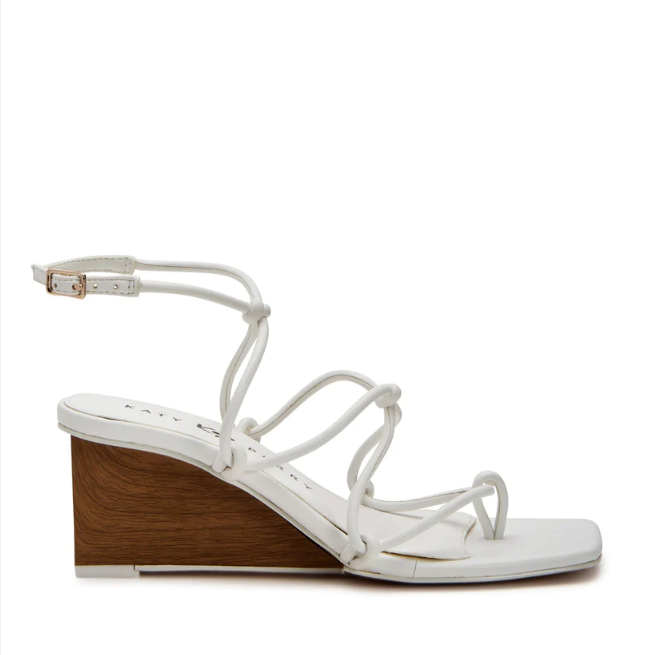 Giày Sandal Cao Gót Katy Perry The Irisia Knotted KP1623Trắng Color2First