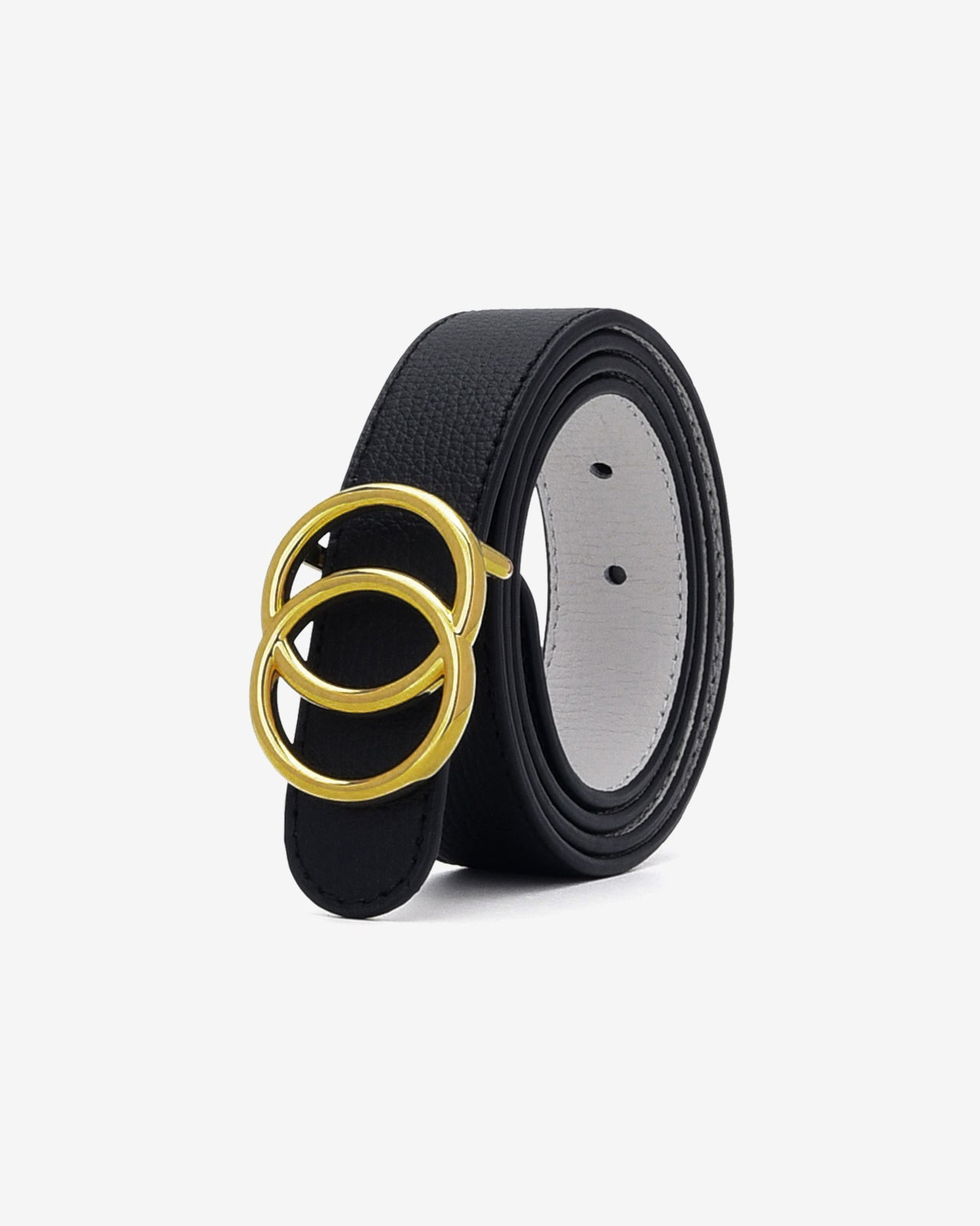 Nịt Da Nữ Đông Hải Khóa Tròn Đôi-PH02Đen Color1First