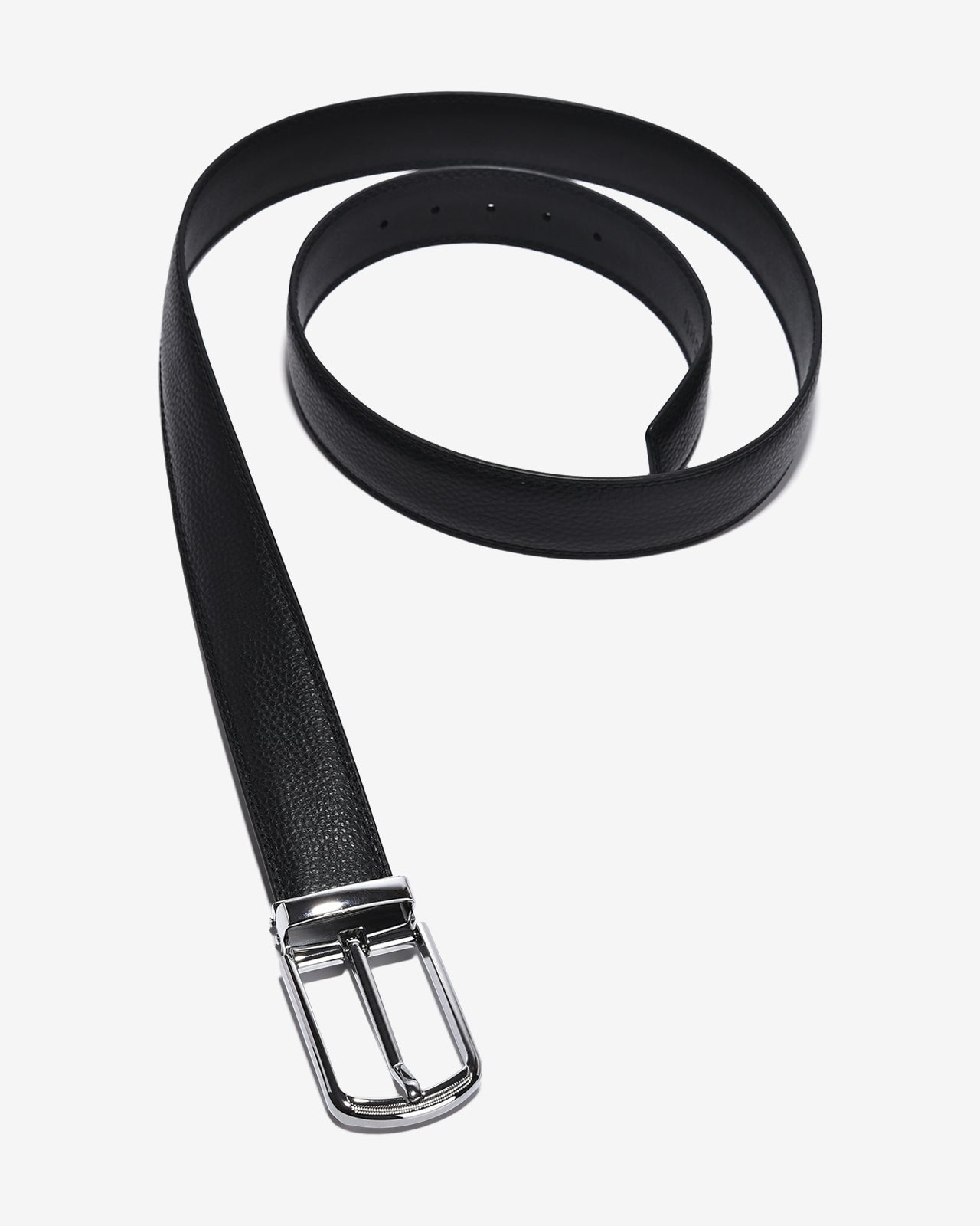 Thắt Lưng Nam Đông Hải Khóa Bóng-PU08-Đen Color1