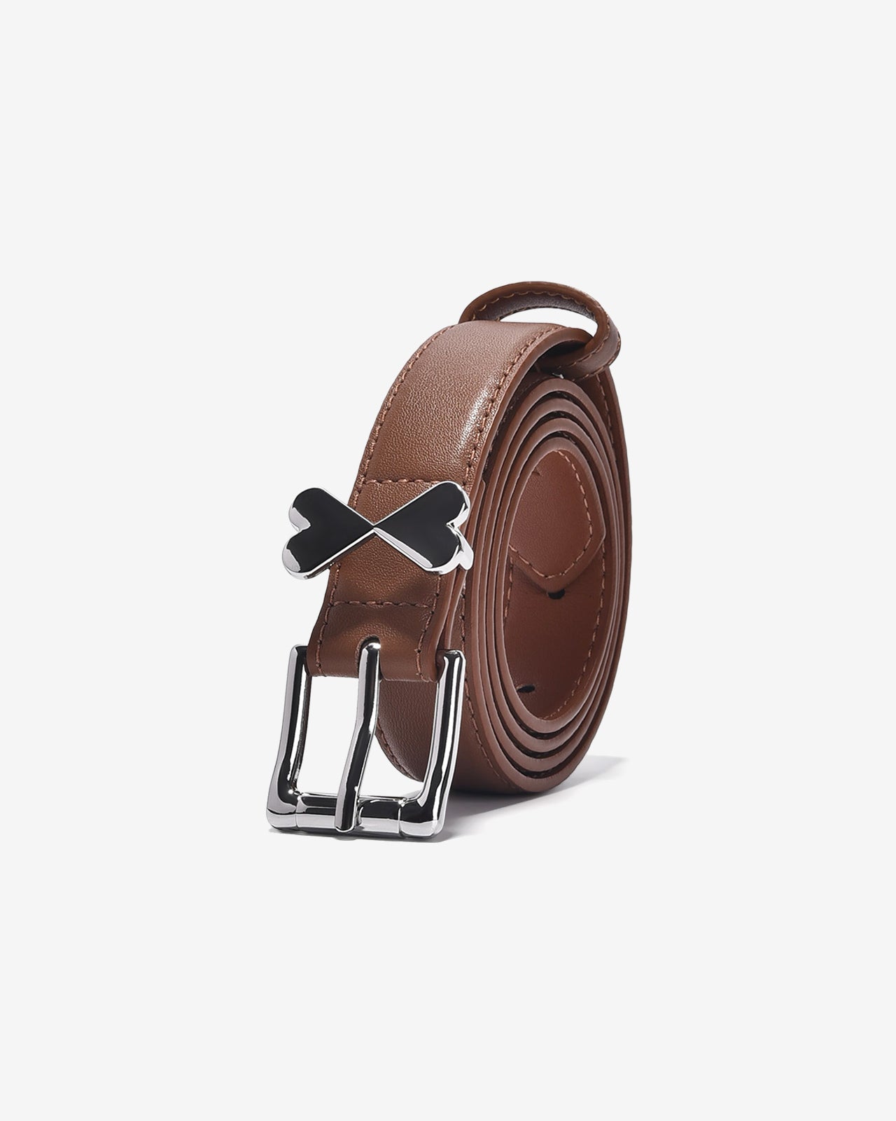 Nịt Da Nữ Zucia Khoá Tim Đôi-TD20Bò Color1First