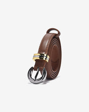 Nịt Da Nữ Zucia Khóa Kim Phối Màu-TD23Bò Color1First