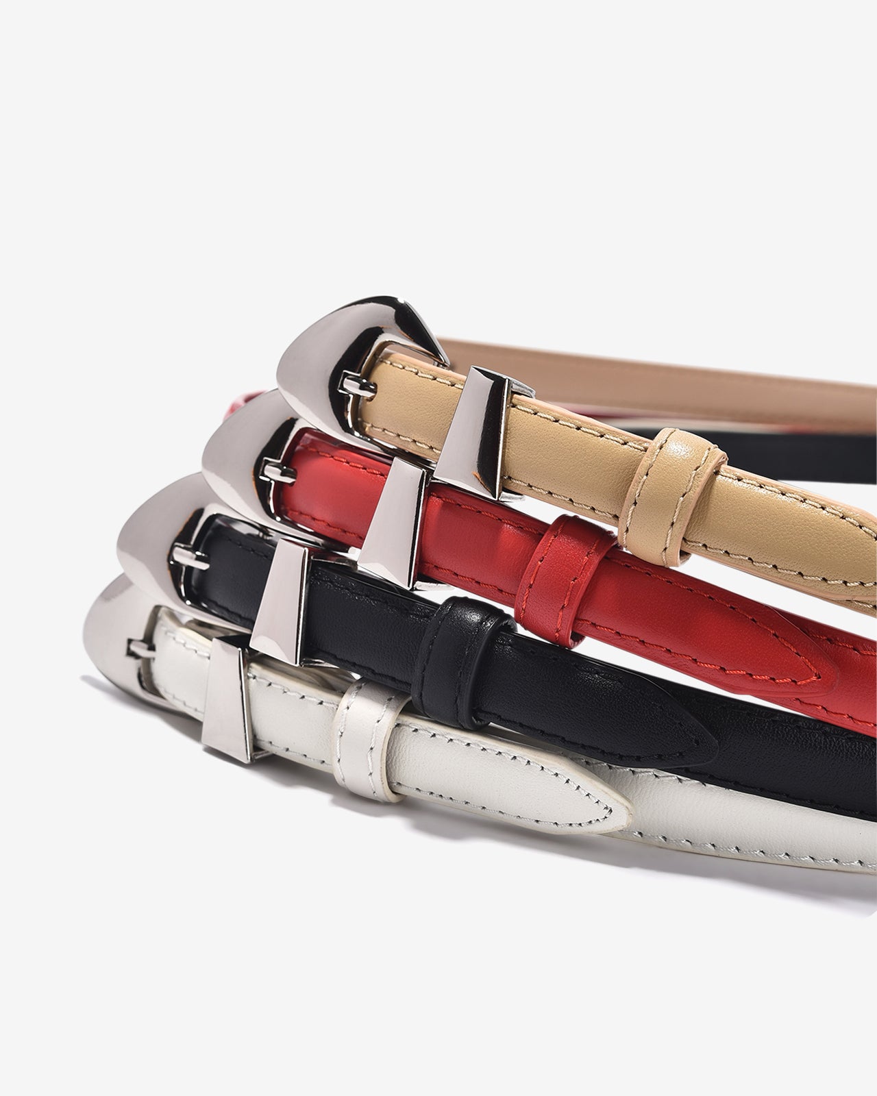 Nịt Da Nữ Zucia Khóa Kim Cách Điệu-TD25-Đen Color1