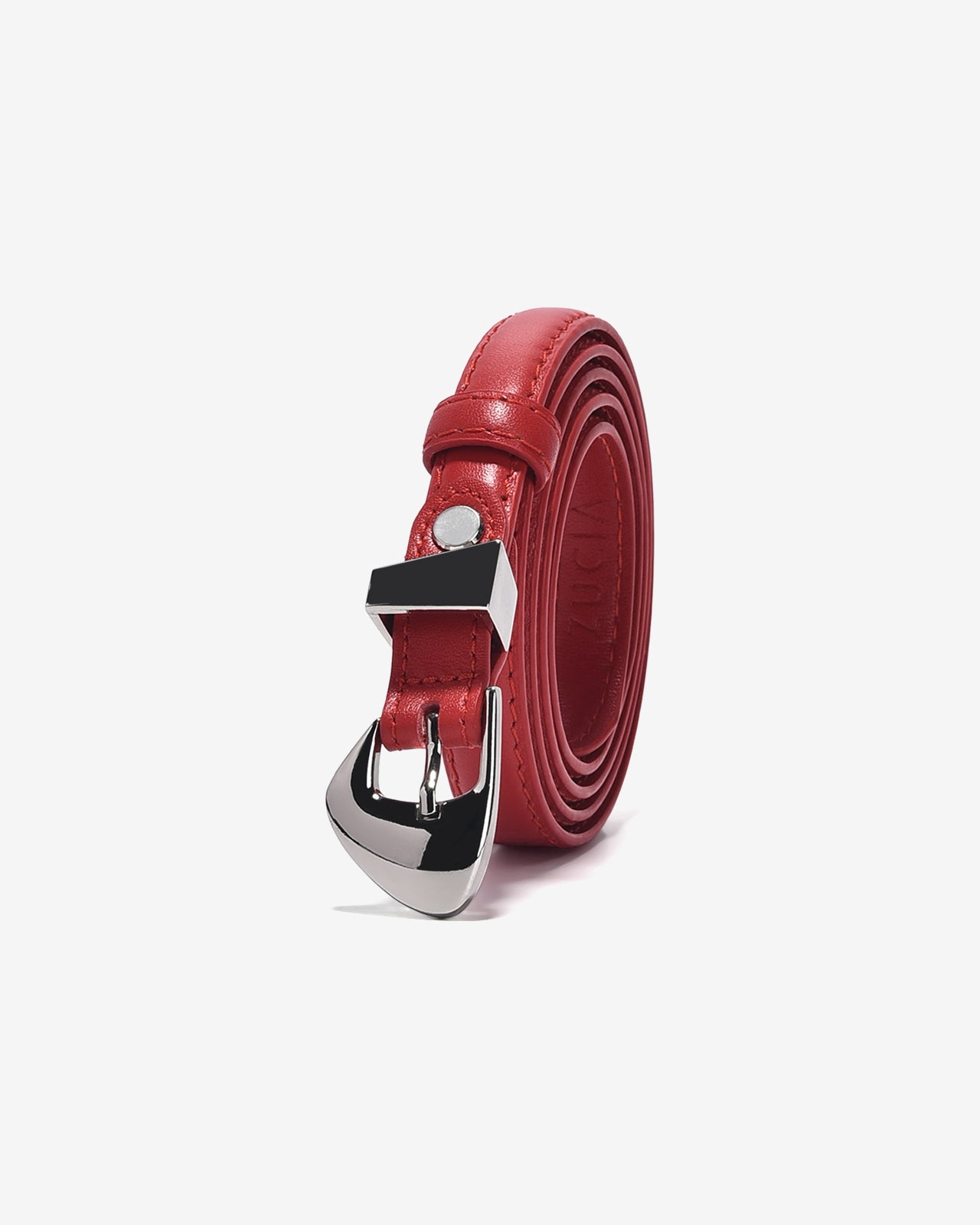 Nịt Da Nữ Zucia Khóa Kim Cách Điệu-TD25-Đỏ Color1First
