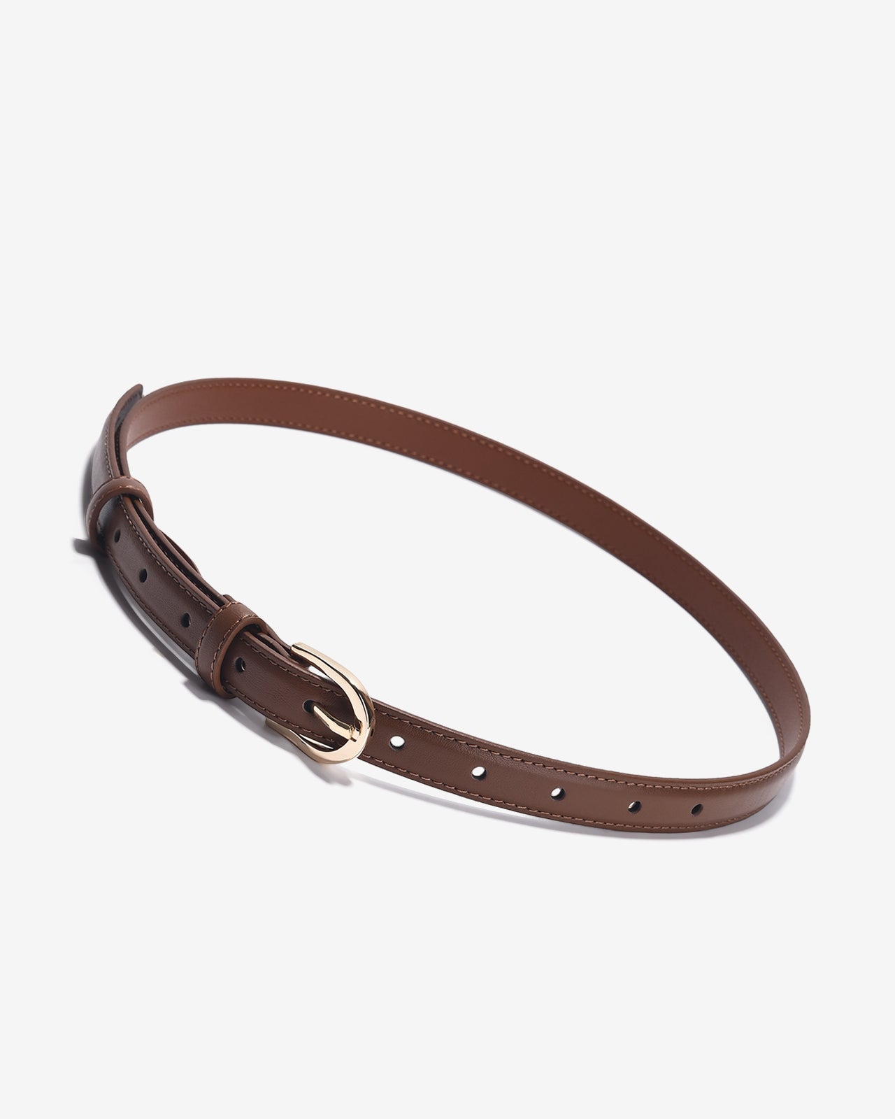 Nịt Da Nữ Zucia Khoá Tròn Tinh Giản-TD28Bò Color1