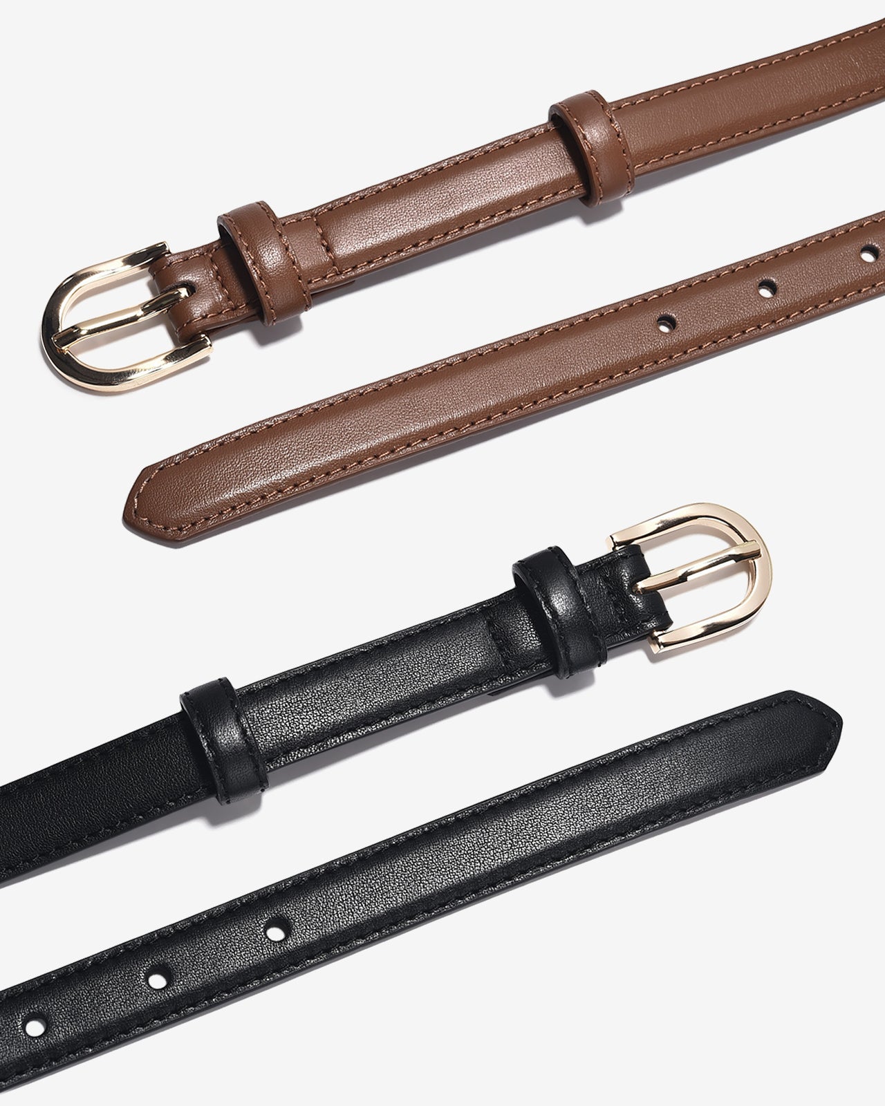 Nịt Da Nữ Zucia Khoá Tròn Tinh Giản-TD28Bò Color1