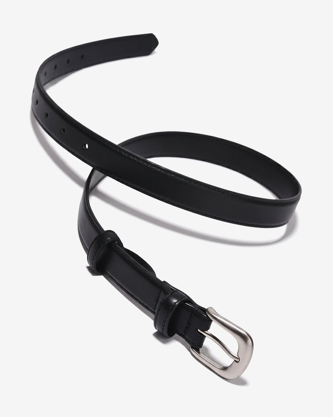 Nịt Da Nữ Zucia Đầu Khóa Bo Tròn-TD46Đen Color1