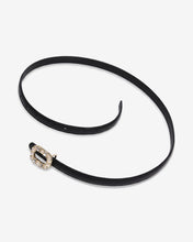 Nịt Da Nữ Zucia Khóa Oval Đính Ngọc-TD48Đen Color1