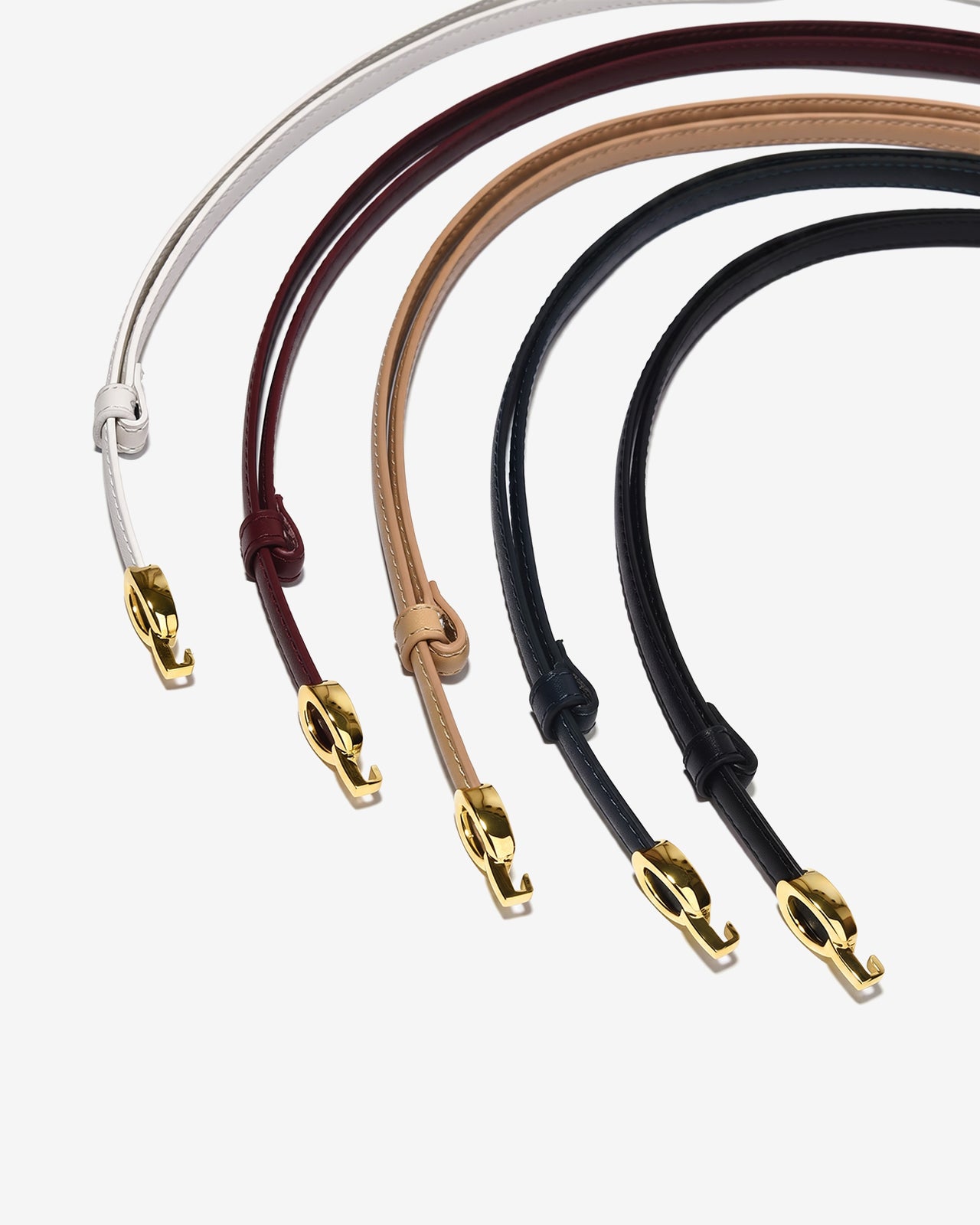 Nịt Da Nữ Zucia Khóa Oval Ánh Vàng-TD49Đen Color1