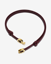 Nịt Da Nữ Zucia Khóa Oval Ánh Vàng-TD49Đỏ Color1