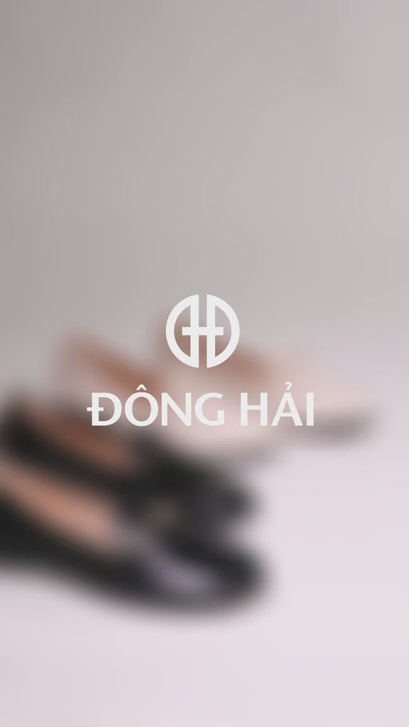 Giày Lười Zucia Khóa Kim Loại Da Mềm-GHLO9Đen Color1