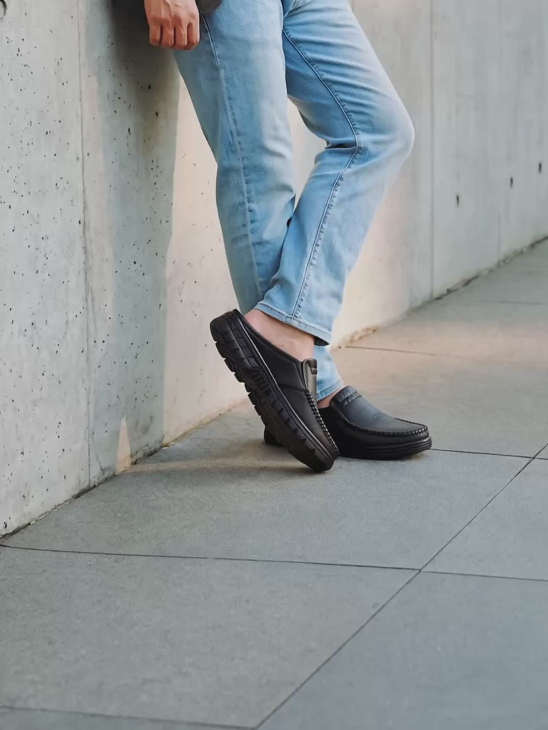 Dép Sapo Nam Đông Hải 4cm Êm Chân-G1024Đen Color1