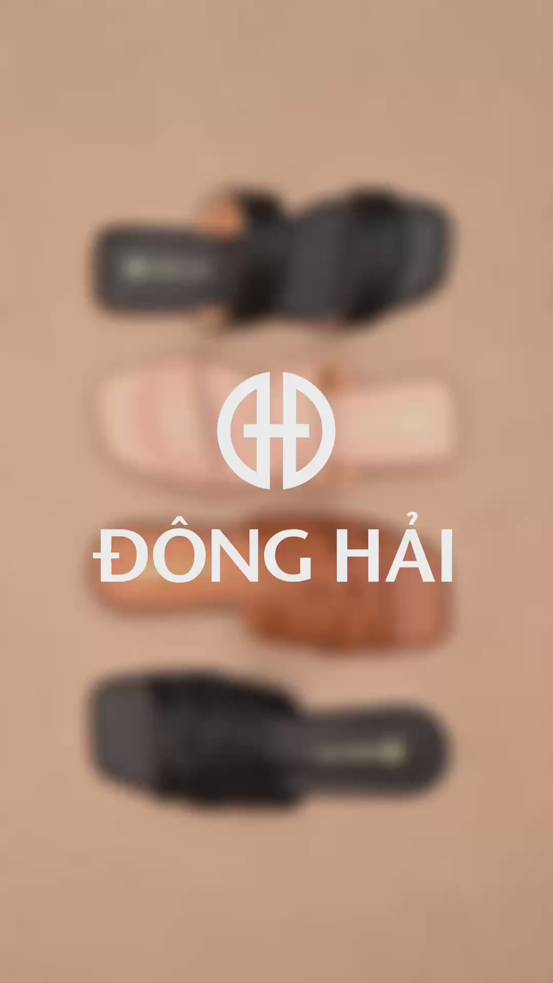 Dép Nữ Đông Hải Quai Đan Đế Bằng-D5917Đen Color1