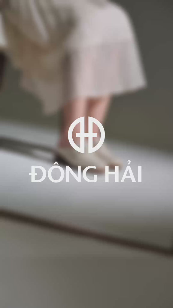 Dép Sapo Nữ Zuciani Lót Êm Phối Khóa Kim Loại-GCM45Kem Color1