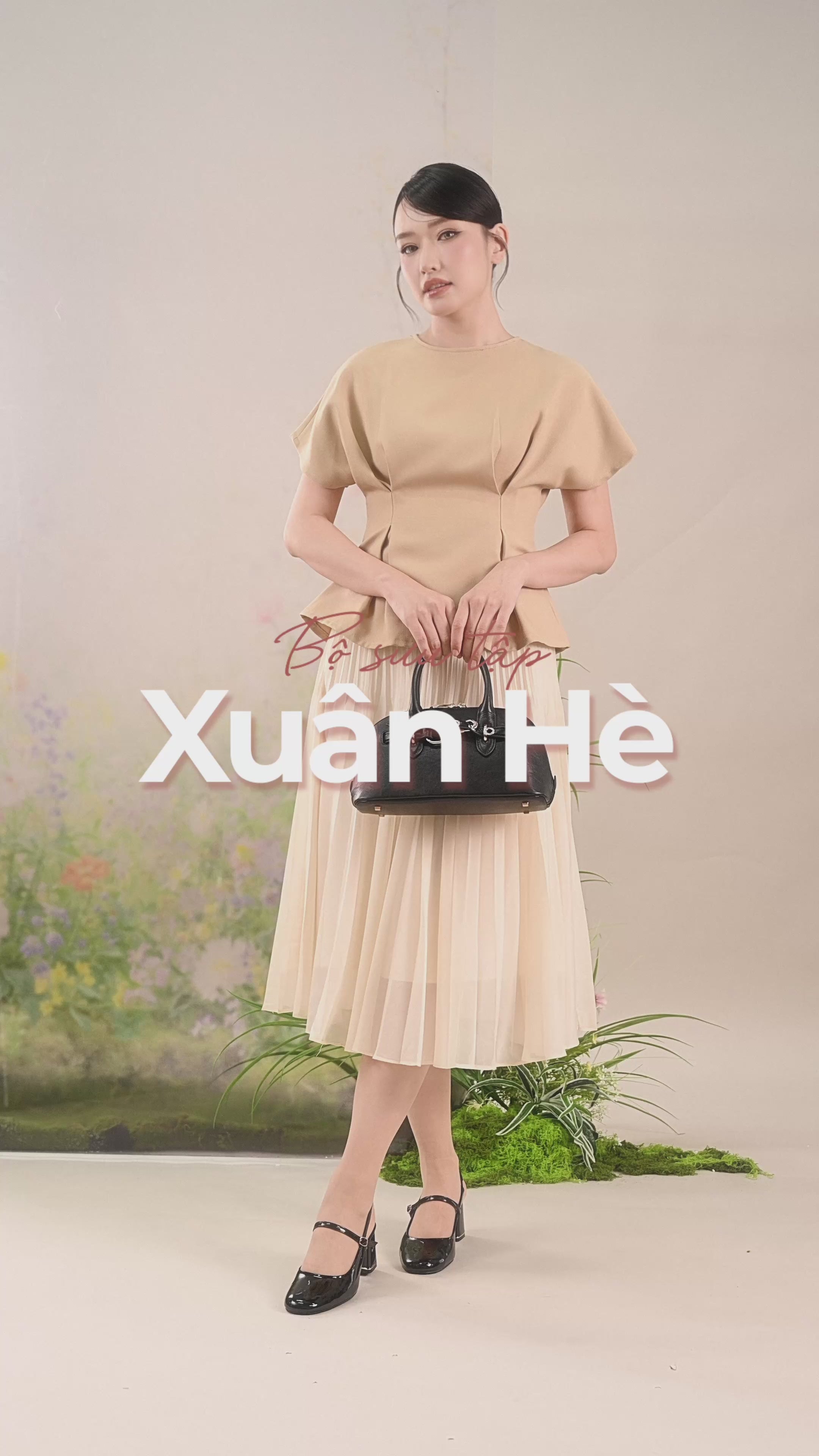 Giày Cao Gót Đông Hải Quai Đôi Đế Vuông