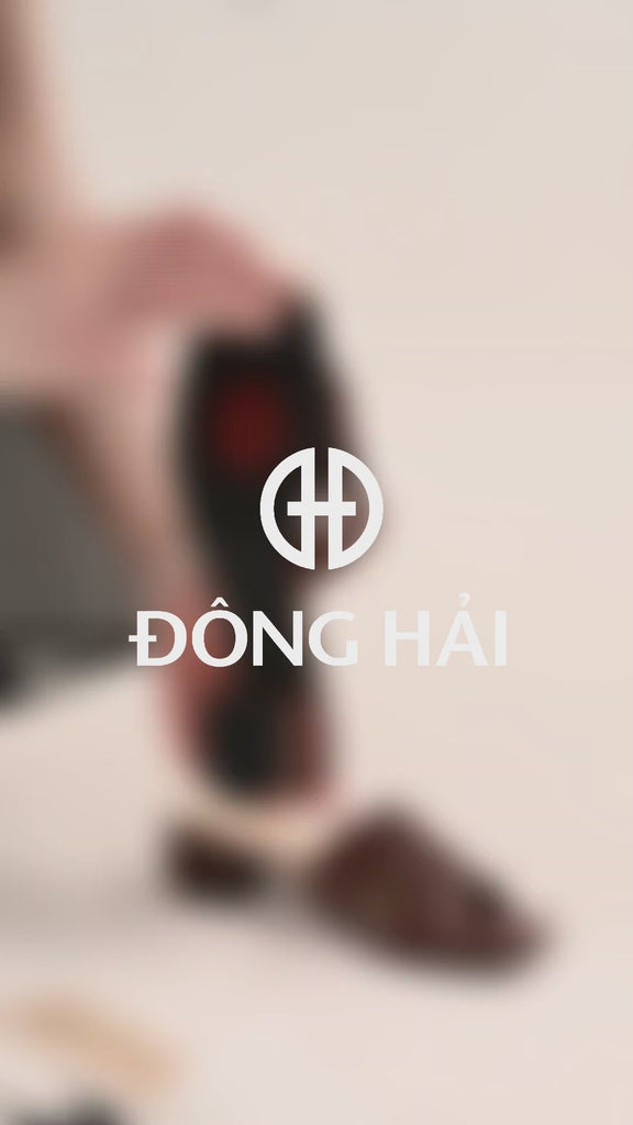 Dép Cao Gót Đông Hải Đế 4cm Dập Logo-D5925Nâu Color1