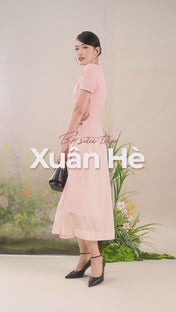 Giày Cao Gót Đông Hải Quai Ankle Strap Đính Logo