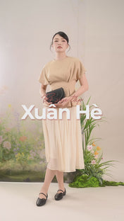 Giày Búp Bê Đông Hải Quai Ngang Khóa Logo