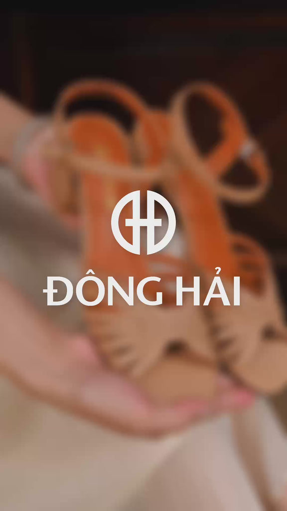 Giày Sandal Nữ Đông Hải 6cm Quai Đan-S7172Đen Color1