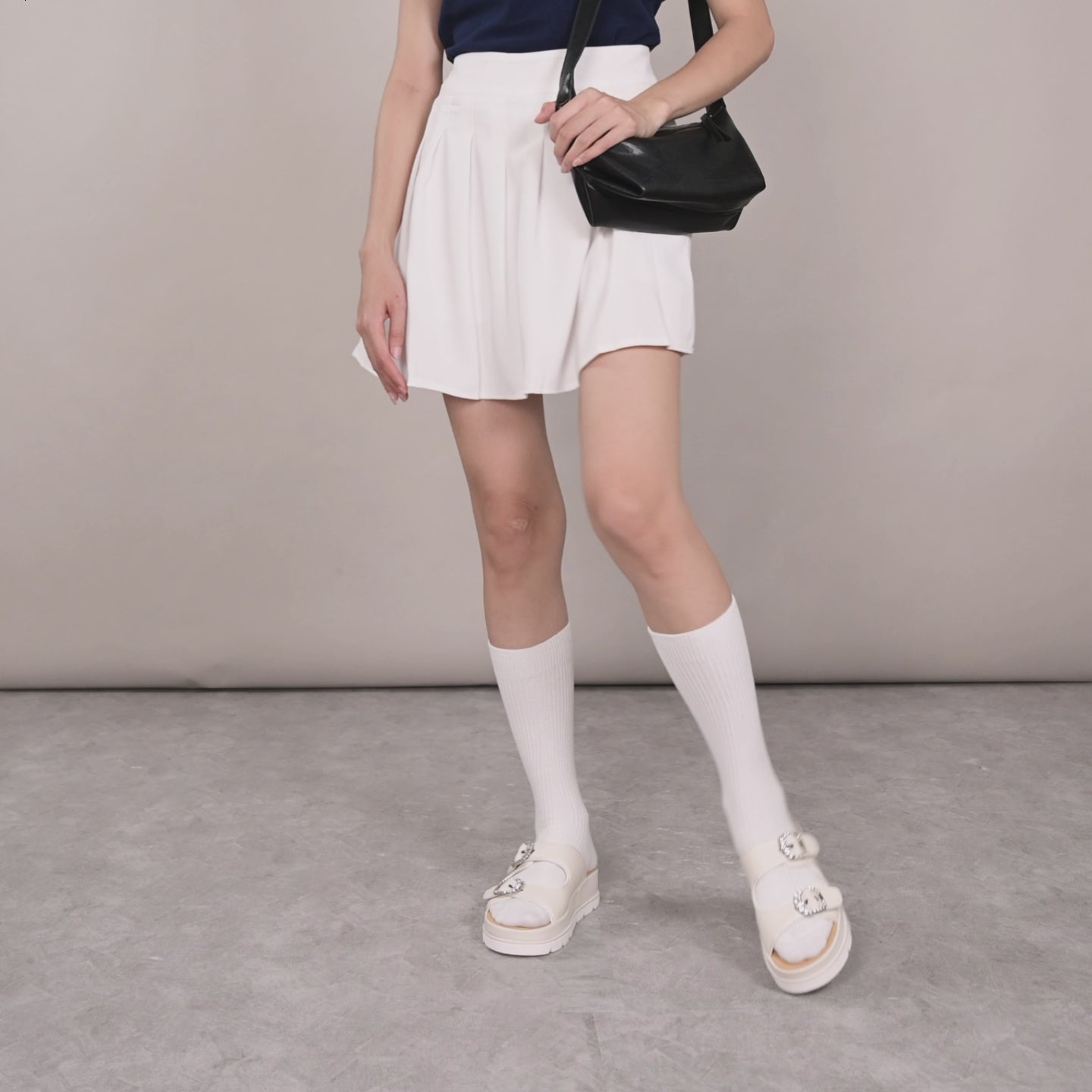 Dép Nữ Zuciani Đế 5cm Khóa Đá