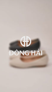 Giày Búp Bê Đông Hải May Chần Lót Êm-G7743Đen Color1