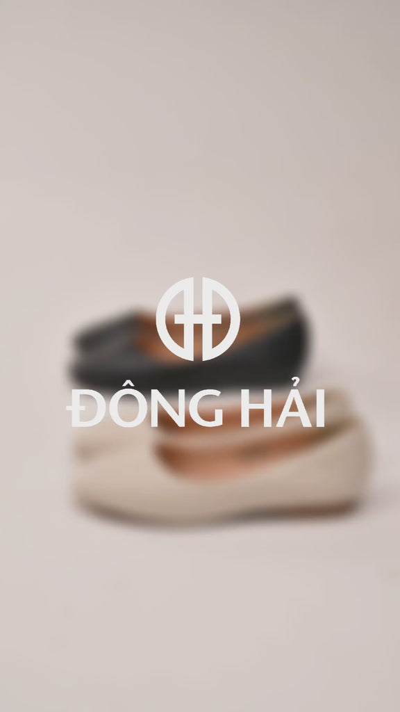 Giày Búp Bê Đông Hải May Chần Lót Êm-G7743Đen Color1