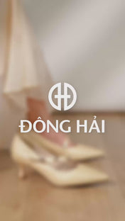 Giày Cao Gót Đông Hải Quai Hoa Đính Đá-G81V6Đen Color1
