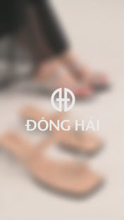 Dép Cao Gót 5cm Zucia Đính Đá Gót Trong-DTHC5Xám Color1