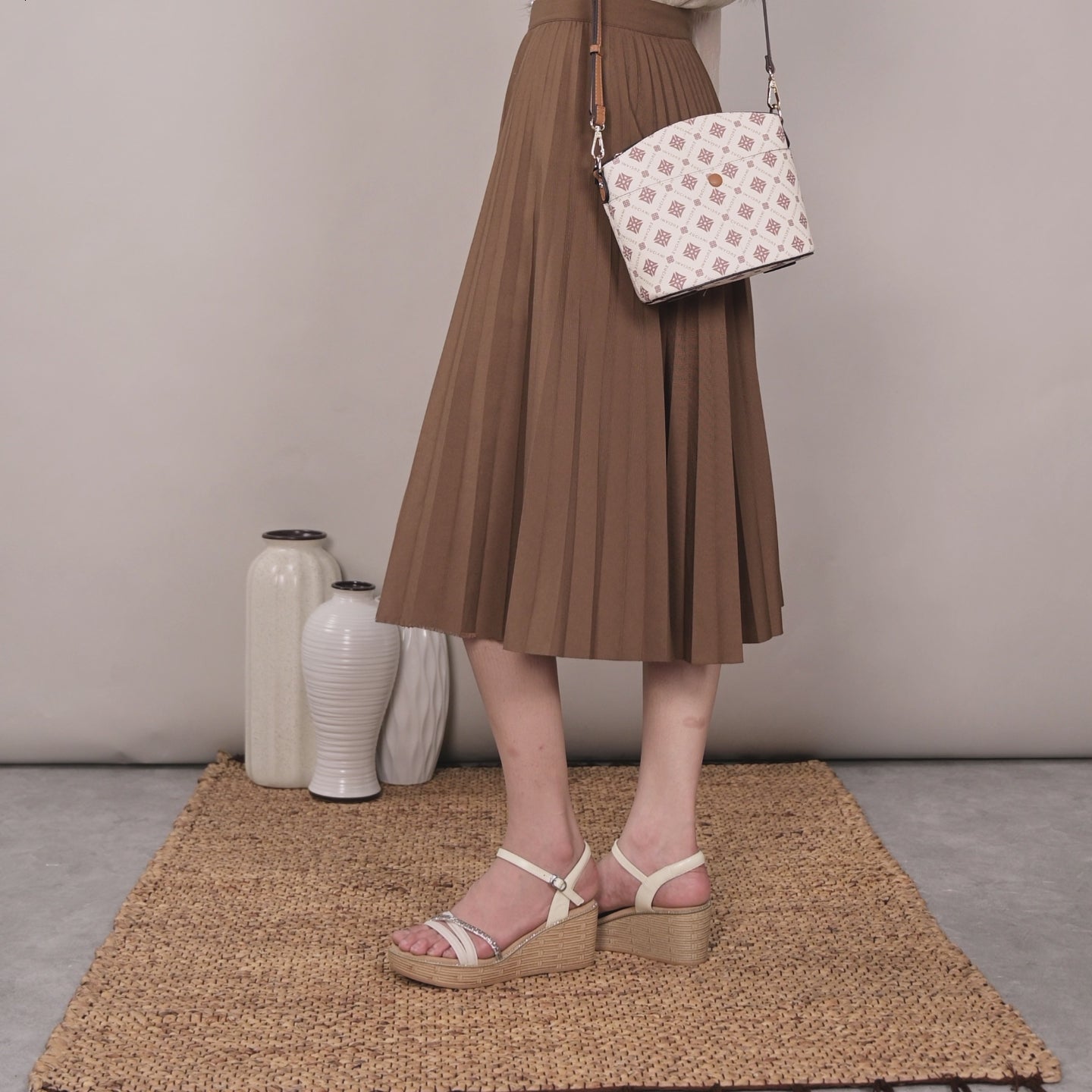 Giày Sandal Xuồng Zuciani Quai Đá Lấp Lánh