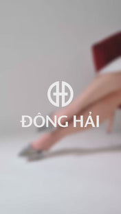 Dép Sapo Cao Gót 7cm Zucia Mũi Nhọn Đính Đá-GTHC7Xám Color1