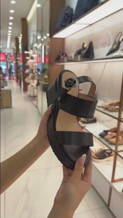 Sandal Xuồng Zuciani Đế 9CM Quai Đôi