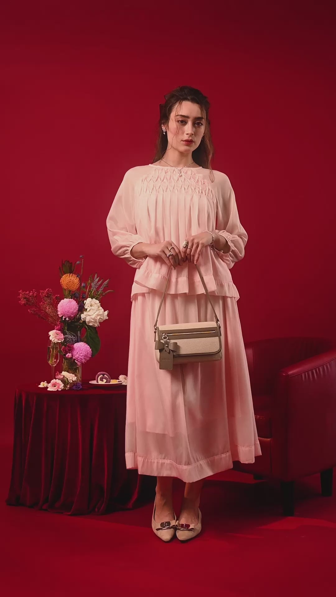 Giày Búp Bê Nữ Zucia Đính Nơ Mũi Nhọn