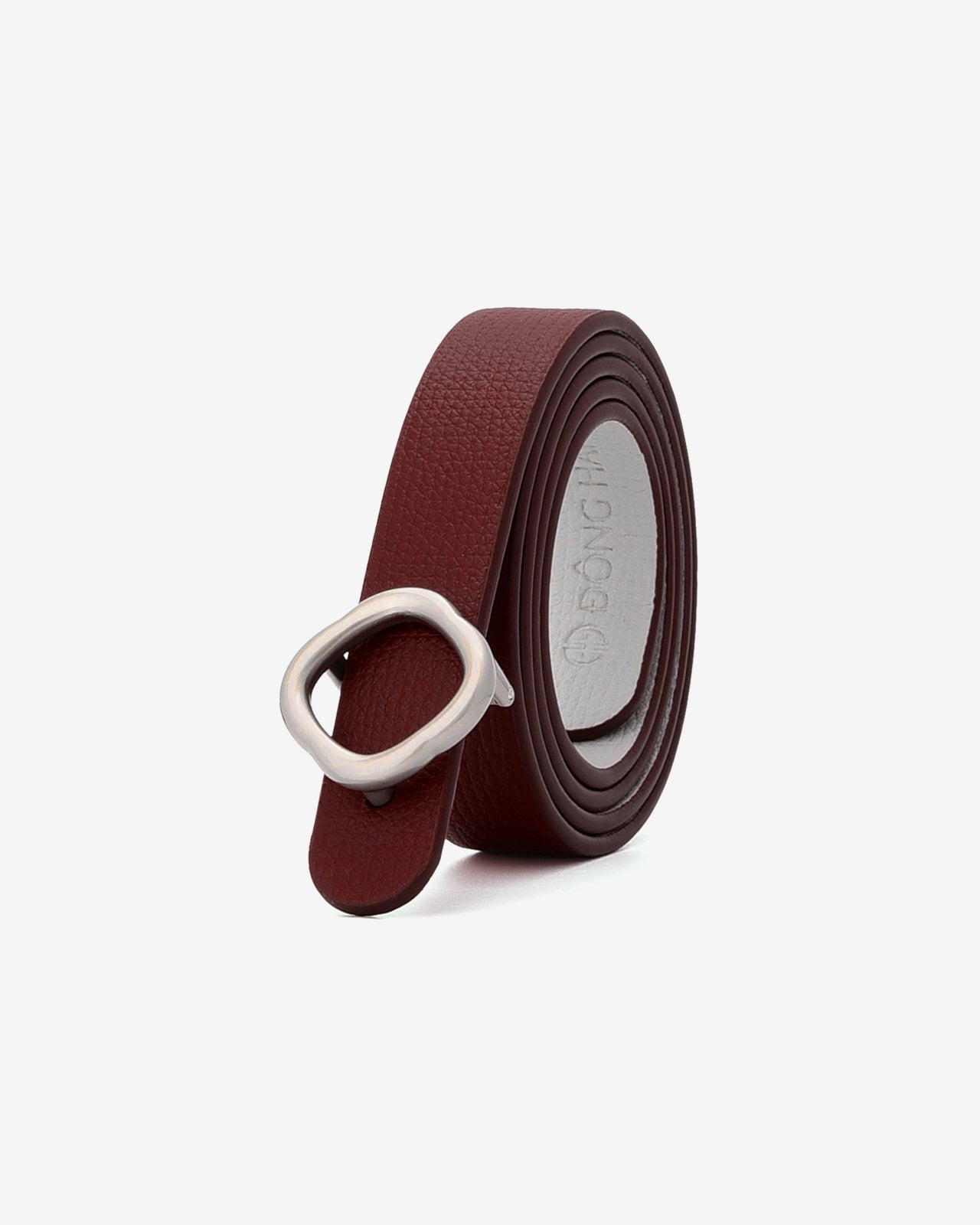 Nịt Da Nữ Đông Hải Khóa Mạ Vàng Cách Điệu-PH01Đỏ Color1