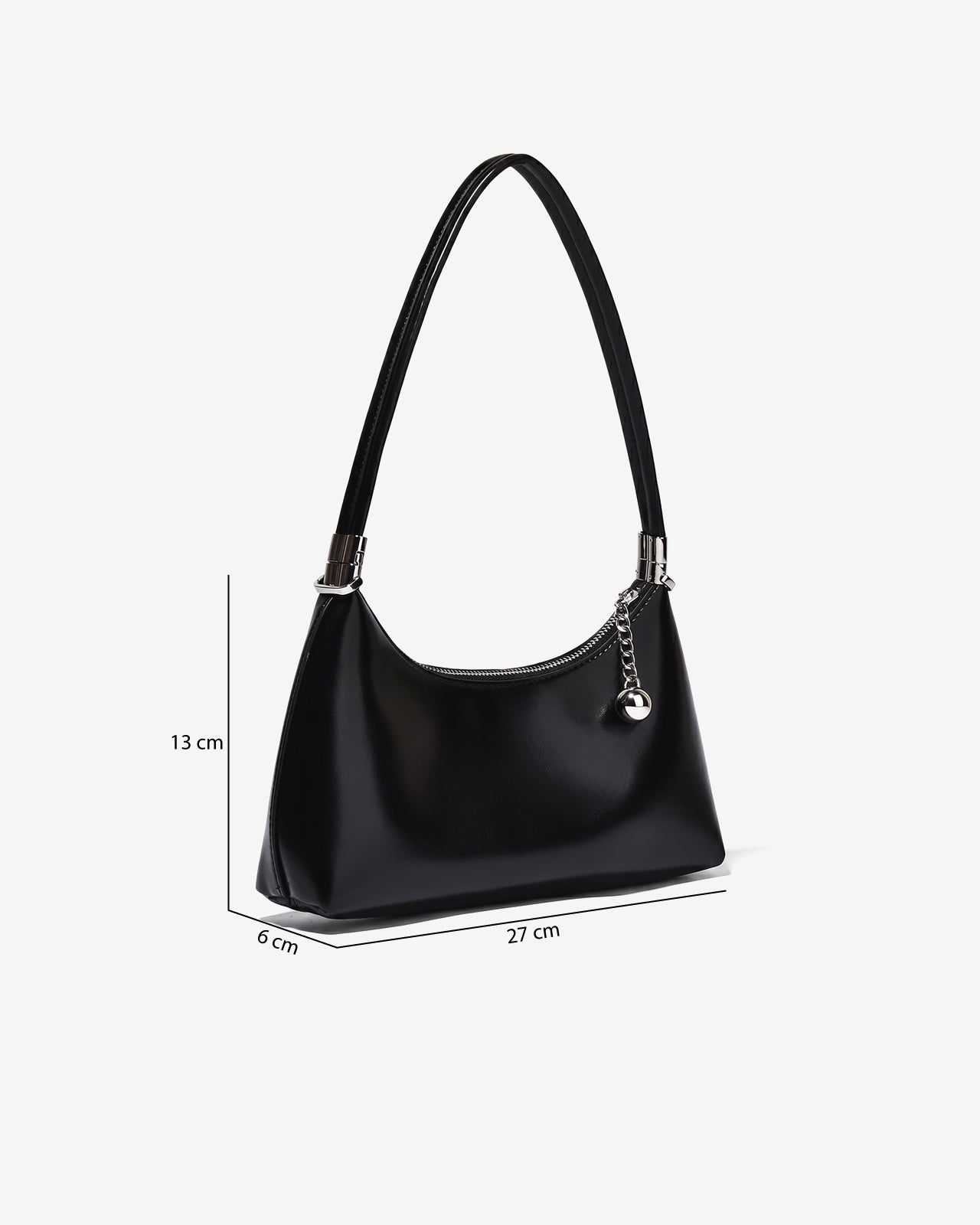 Túi Đeo Vai Zucia Dáng Baguette Urban Muse N05-FE05Đen Color1