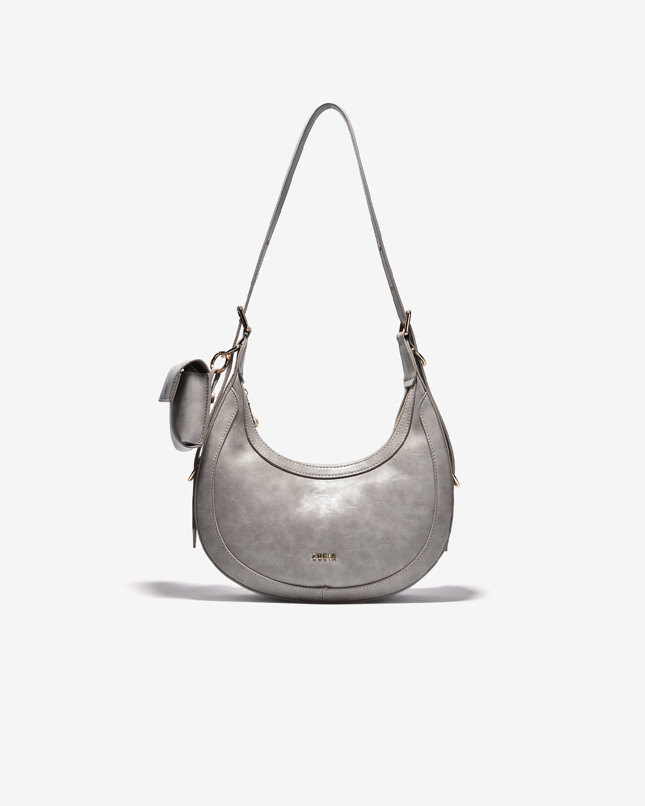 Túi Xách Tay Đeo Chéo Dáng Lưỡi Liềm Zucia L'amant N11-JC17-Xám Color1First