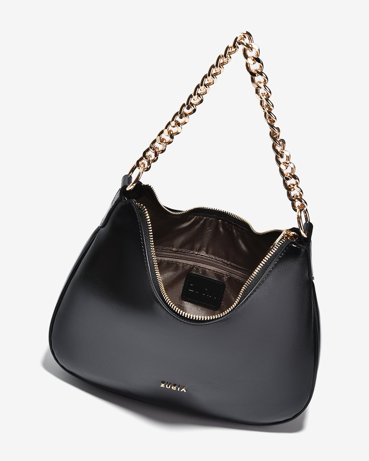 Túi Xách Tay Đeo Vai Trơn Zucia L'amant N12-JC23-Đen Color1