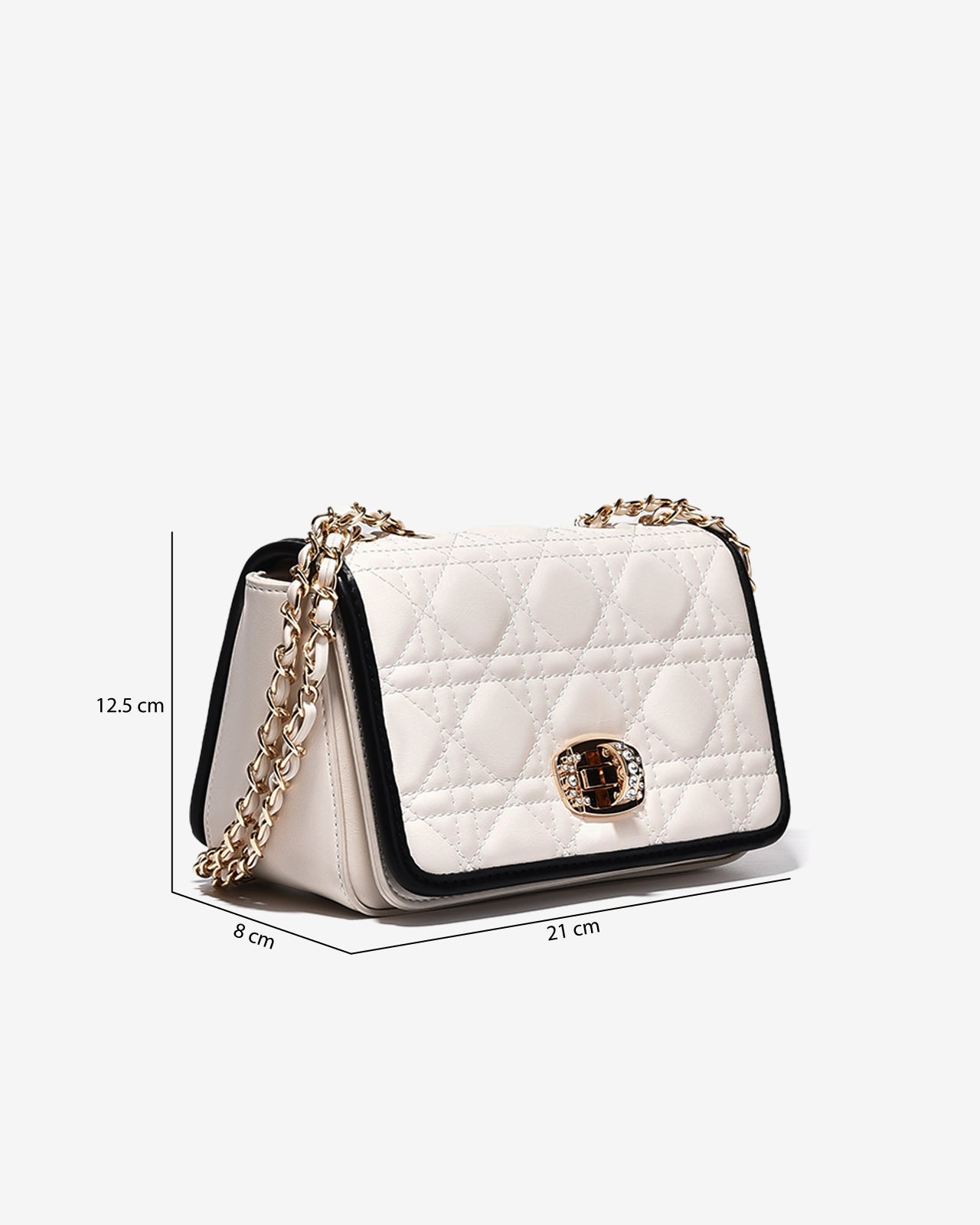 Túi Đeo Vai Phom Flap Zucia Absolute Beauty N05-JC53-Đen Color1