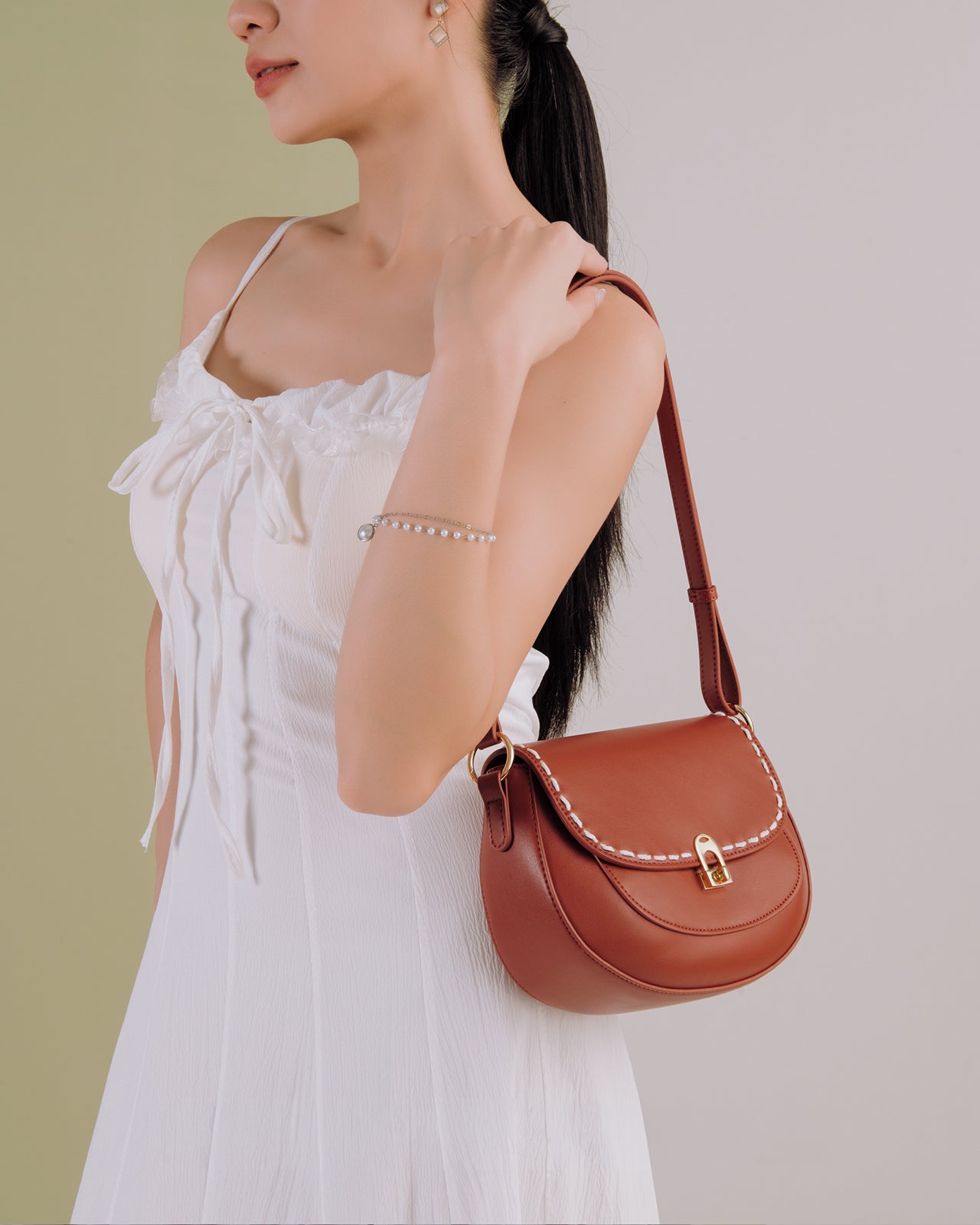 Túi Đeo Vai Mini Saddle Zucia Absolute Beauty N12-JC60-Đỏ Color1