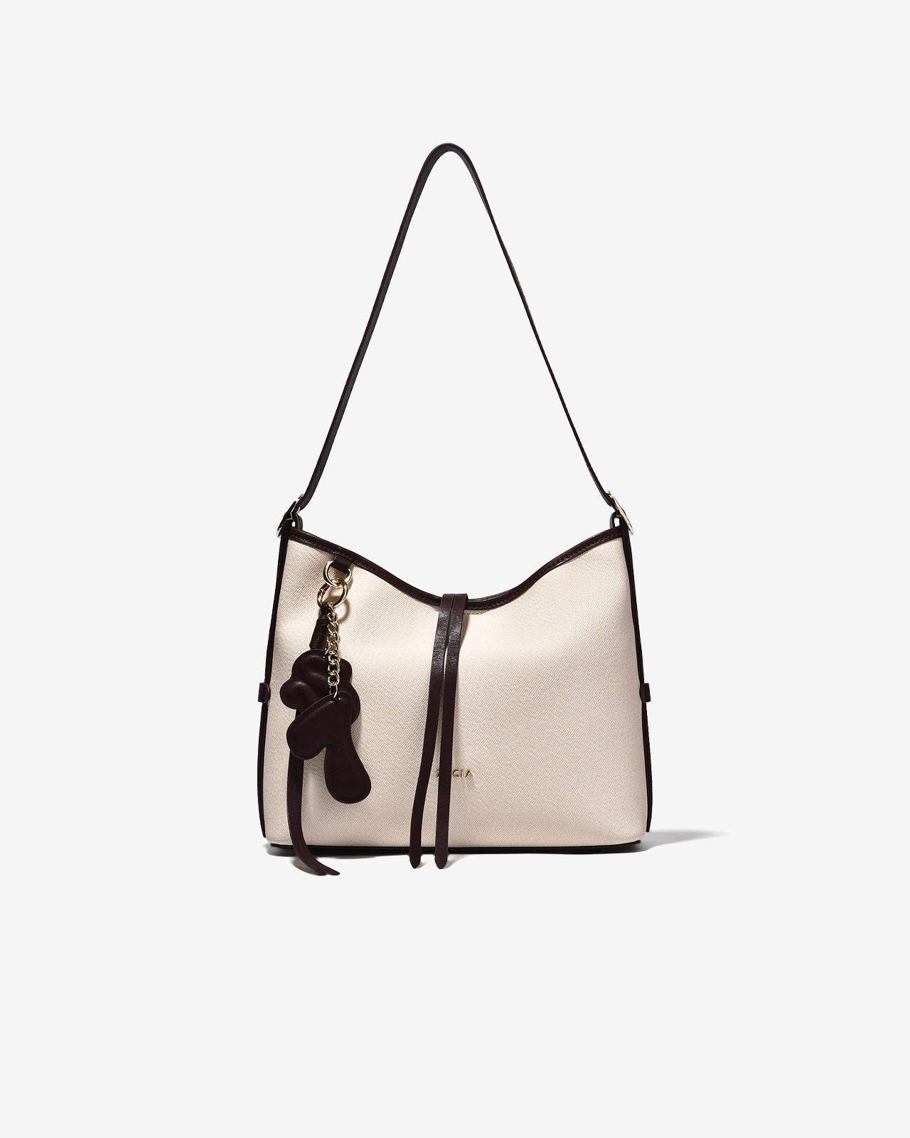 Túi Xách Zucia Dáng Hobo Phối Charm Modern Divinee N16-JC77Kem Color1First