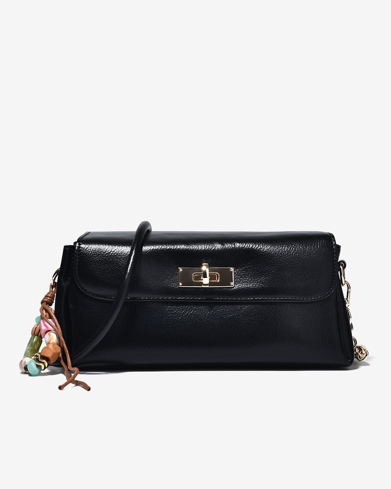 Túi Đeo Vai Zucia Phối Charm Boho Modern Divine N23-JC84Đen Color1First