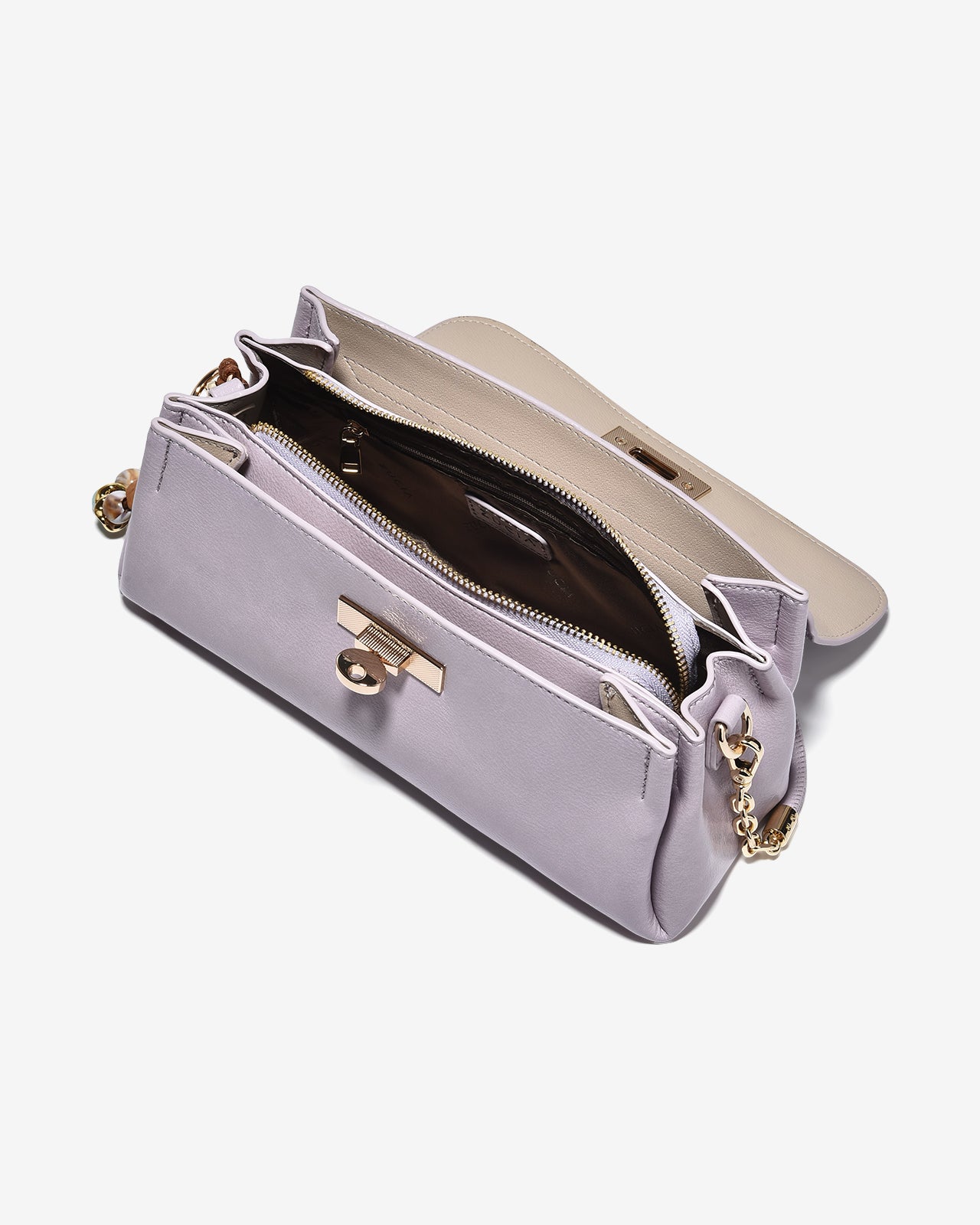 Túi Đeo Vai Zucia Phối Charm Boho Modern Divine N23-JC84Tím Color1
